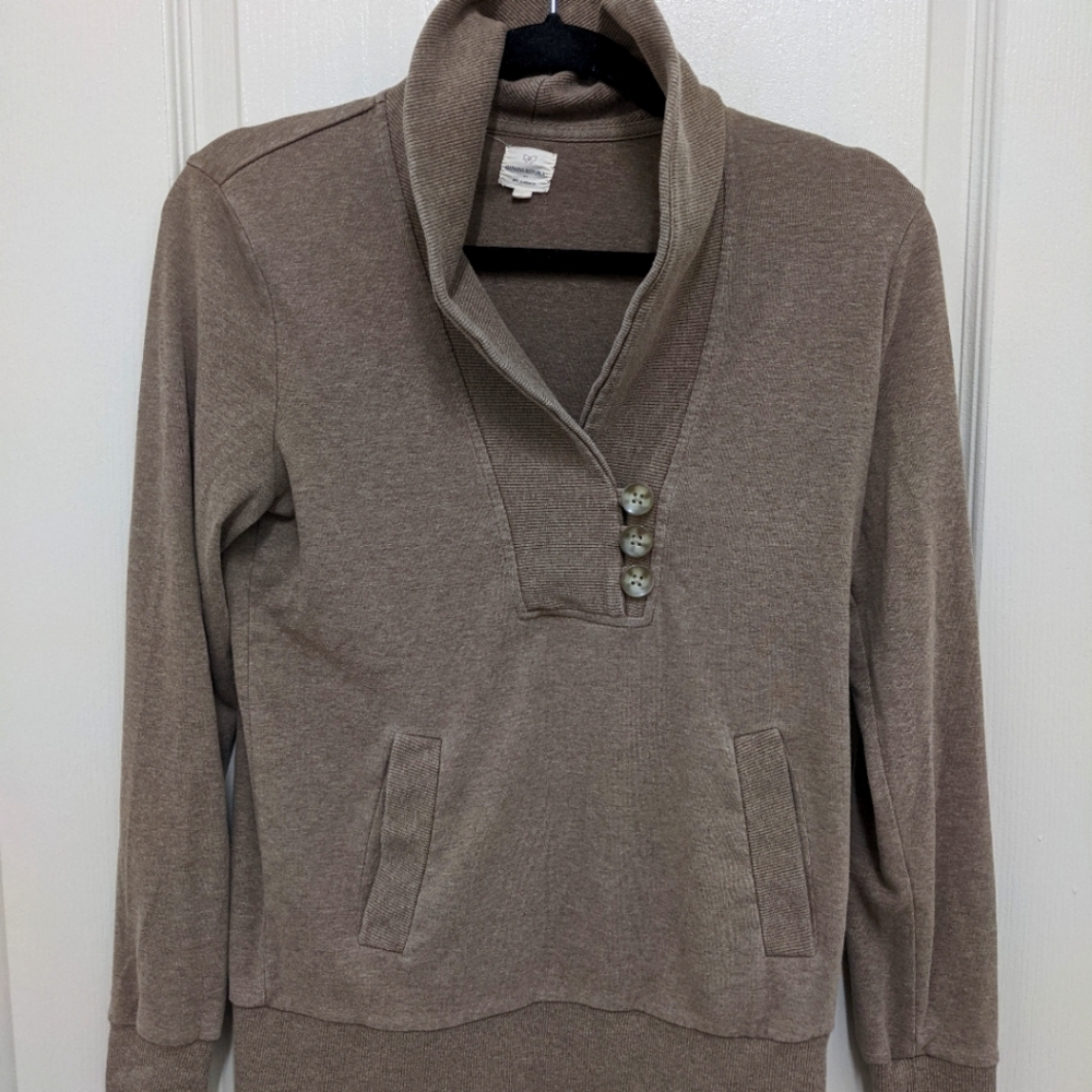 Banana Republic, Mock neck sweater, Taupe